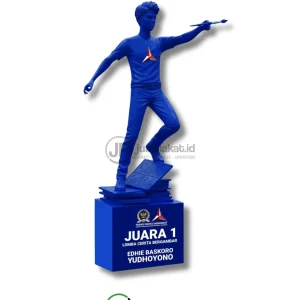 Plakat Miniatur 3D Lomba Cerita Bergambar