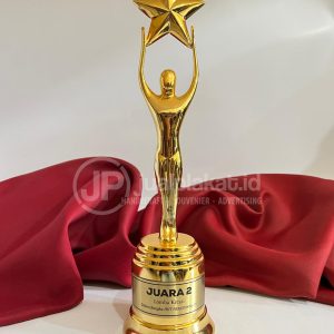 Trofi Eksklusif Gold Plated (Sepuh Emas) - Model Figure Star Bintang