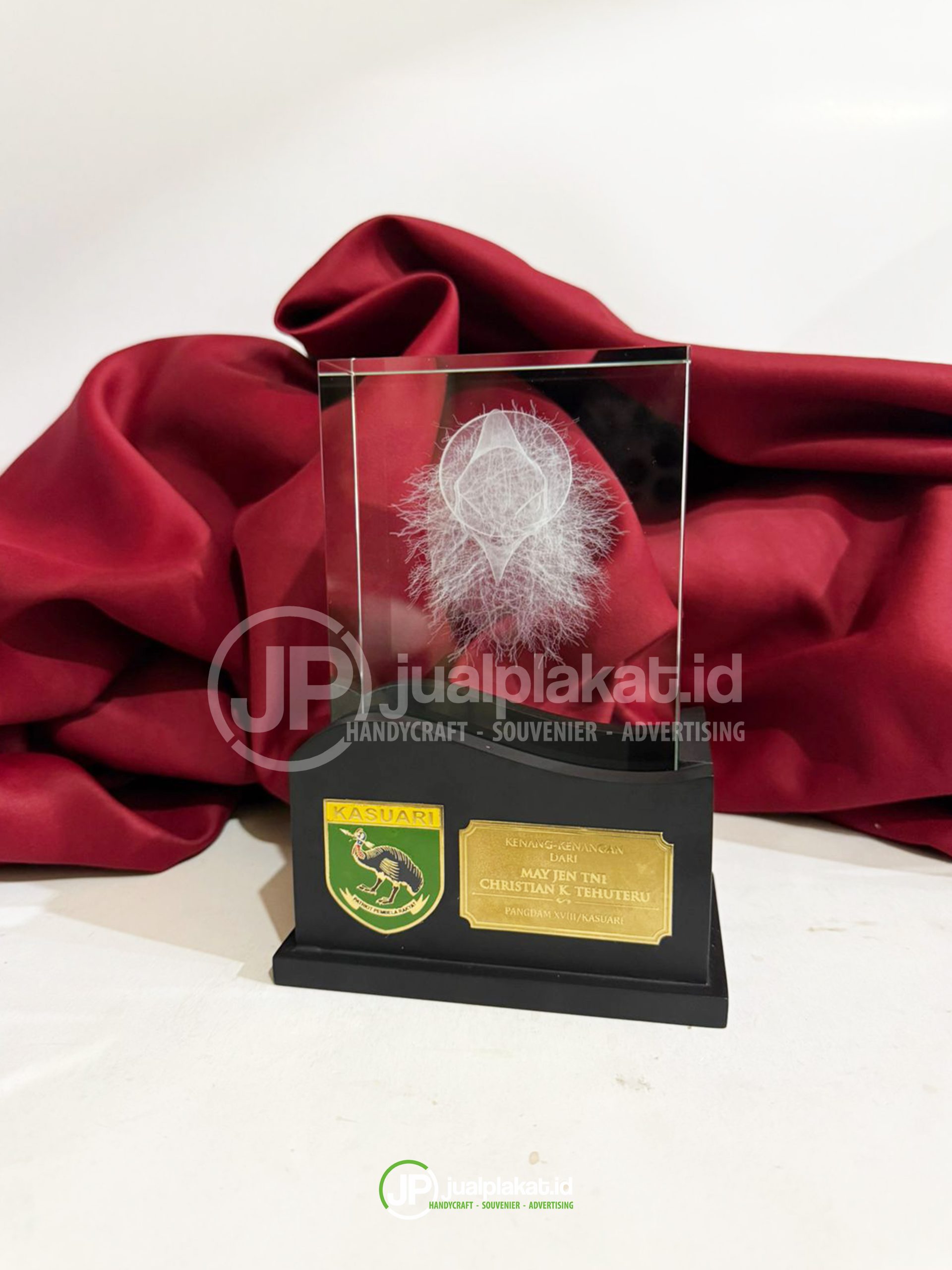 Plakat Kristal 3D Exclusive - Edisi Custom Instansi & Militer