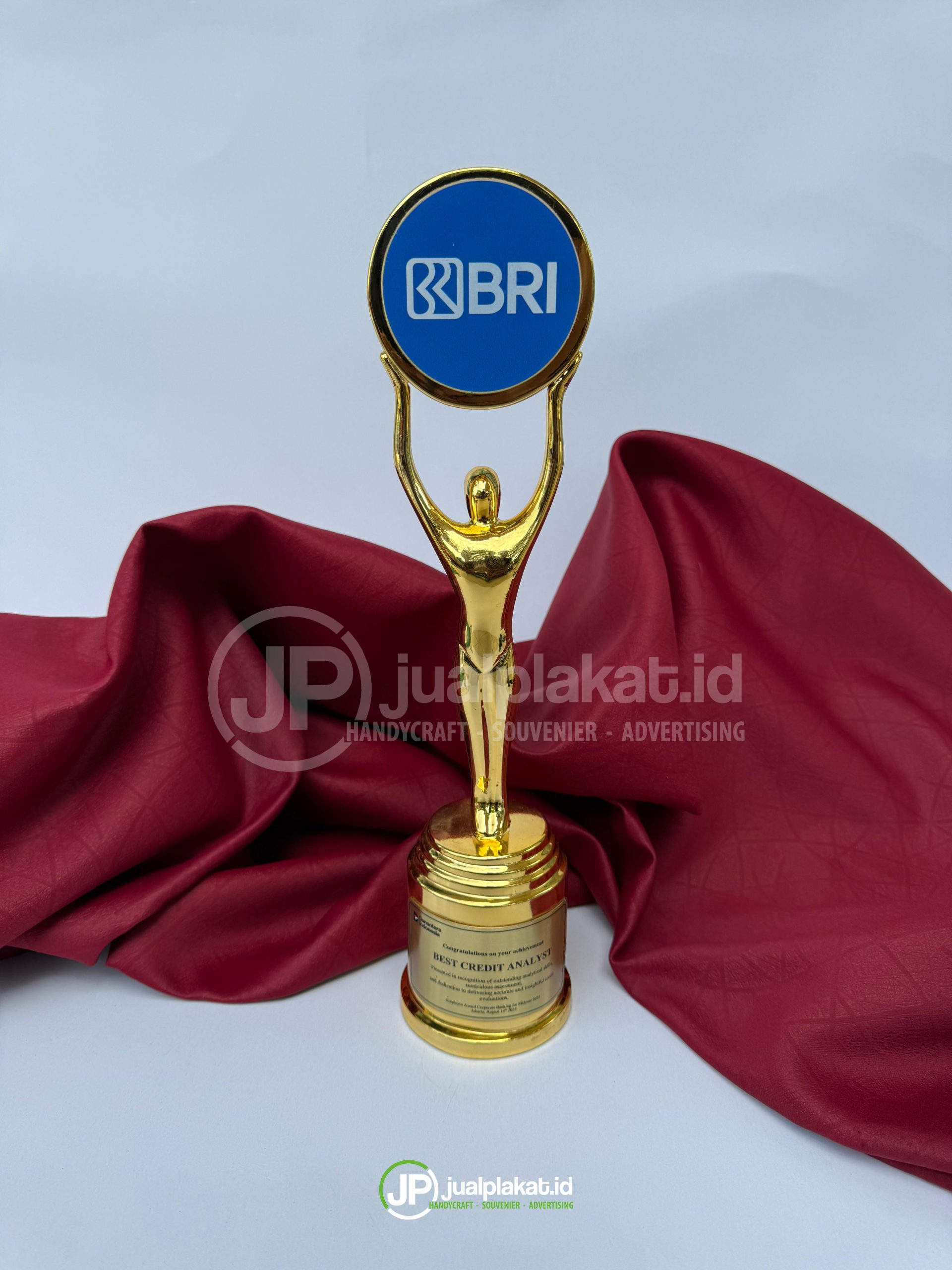 Trophy Timah Bank BRI - Trophy Timah Custom Logo