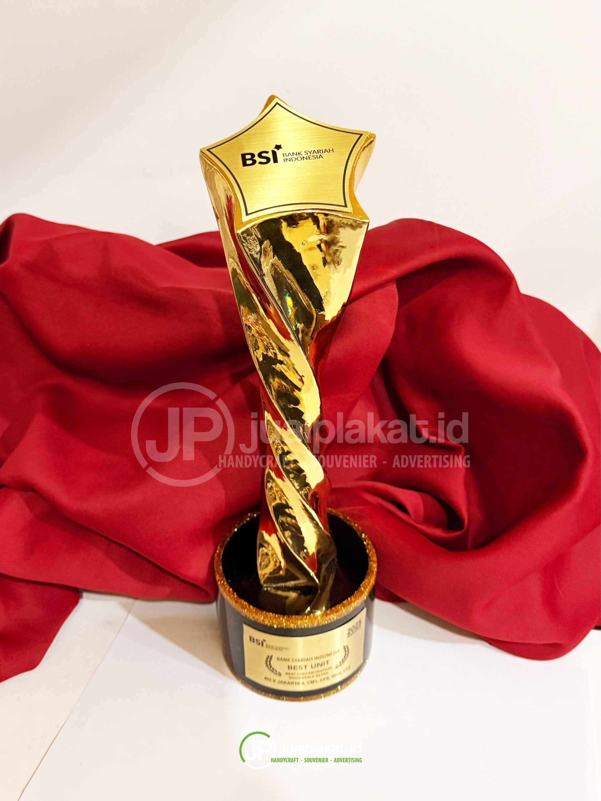 Plakat Timah Eksklusif Gold Spiral - Edisi Spesial Bank Syariah Indonesia (BSI)