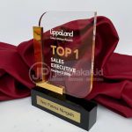 Plakat Akrilik Premium Kombinasi Resin / Plat Gold – LippoLand Sales Awards