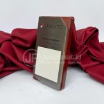 Plakat Kayu Kombinasi Stainless Eksklusif – Penghargaan & Cenderamata Perusahaan (Granito)