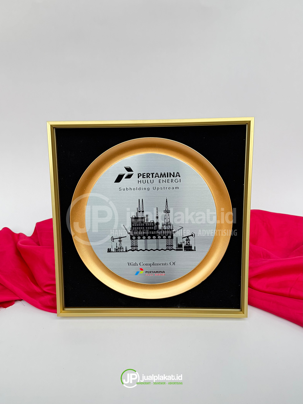 Plakat PERTAMINA Premium Kayu & Plat Stainless Custom - Award & Souvenir BUMN
