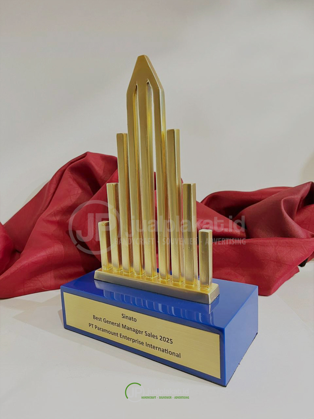 Plakat Metal Kuningan Custom - Model Landmark Paramount Petals / PT Paramount Enterprise International