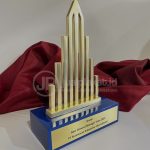 Plakat Metal Kuningan Custom – Model Landmark Paramount Petals / PT Paramount Enterprise International